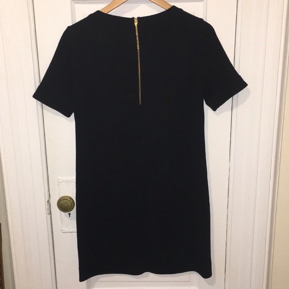 J.Crew black dress with gold zippers - Picture 5 of 7